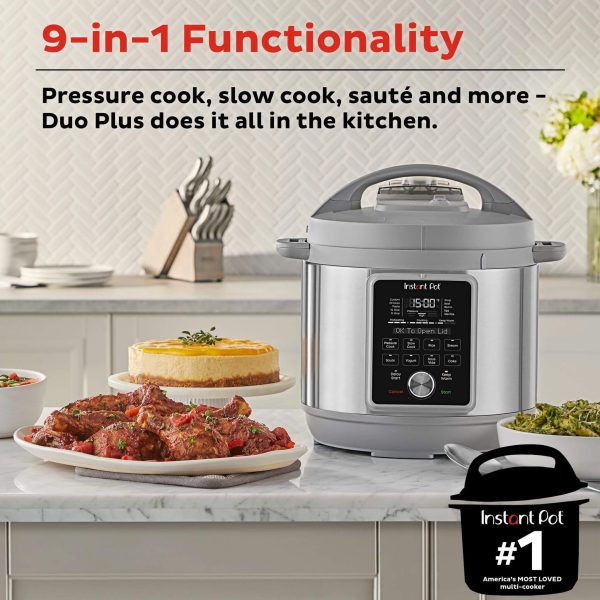 Instant Pot® Duo™ Plus daugiafunkcinė slėginė viryklė su tylaus garo išleidimo funkcija (5,7L) 9-in-1 — изображение 2
