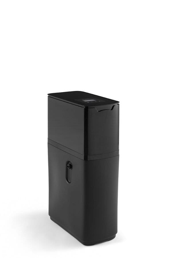 High-capacity water filtration system for commercial and home use, featuring advanced filtration technology, sleek black design, and user-friendly operation for clean, filtered water.