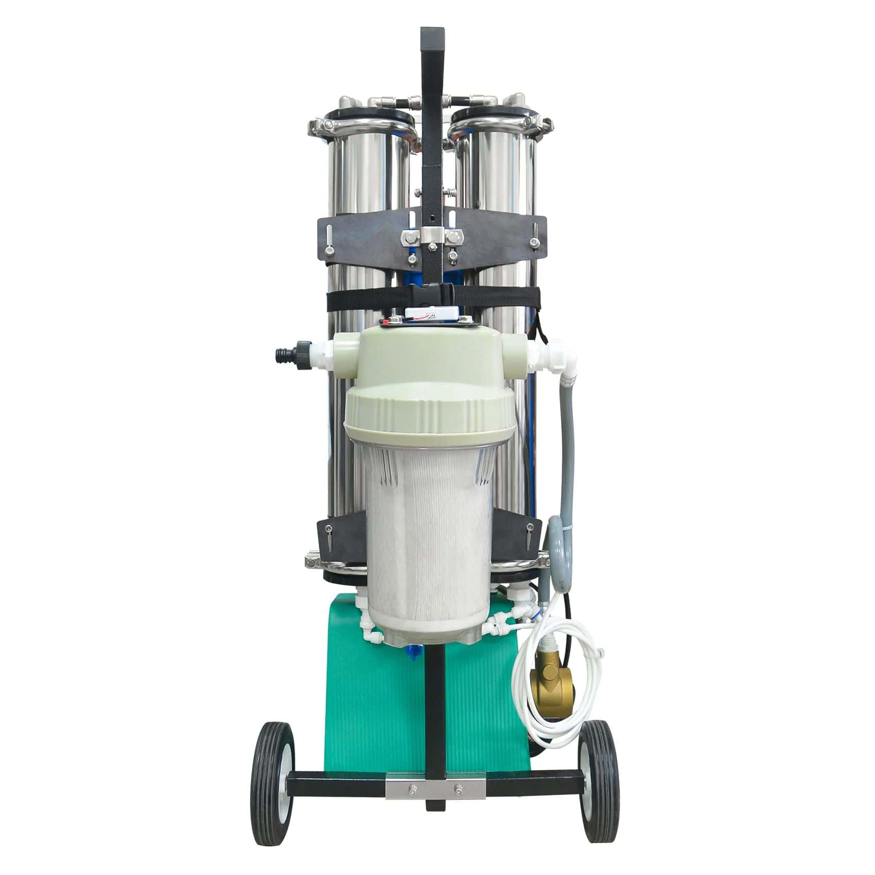 Mobili nerūdijančio plieno dejonizuoto vandens filtravimo sistema su RO membranomis — изображение 3