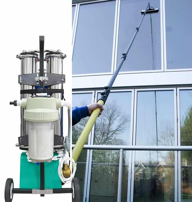 Mobili nerūdijančio plieno dejonizuoto vandens filtravimo sistema su RO membranomis — изображение 6