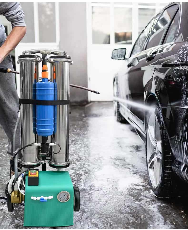 Mobili nerūdijančio plieno dejonizuoto vandens filtravimo sistema su RO membranomis — изображение 8