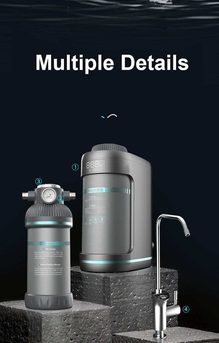 Profesionali atvirkštinio osmoso sistema - A12 Pro 1200GPD (3 litrai per minutę) — изображение 3