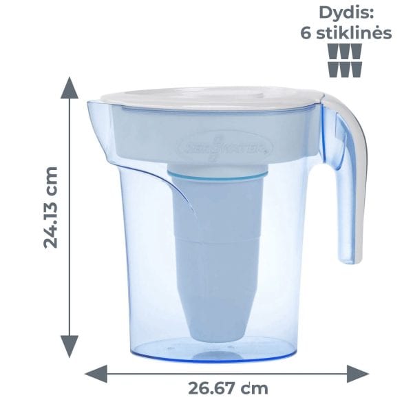 ZEROWATER 6 STIKLINIŲ / 1.4L FILTRO ĄSOTIS — изображение 2